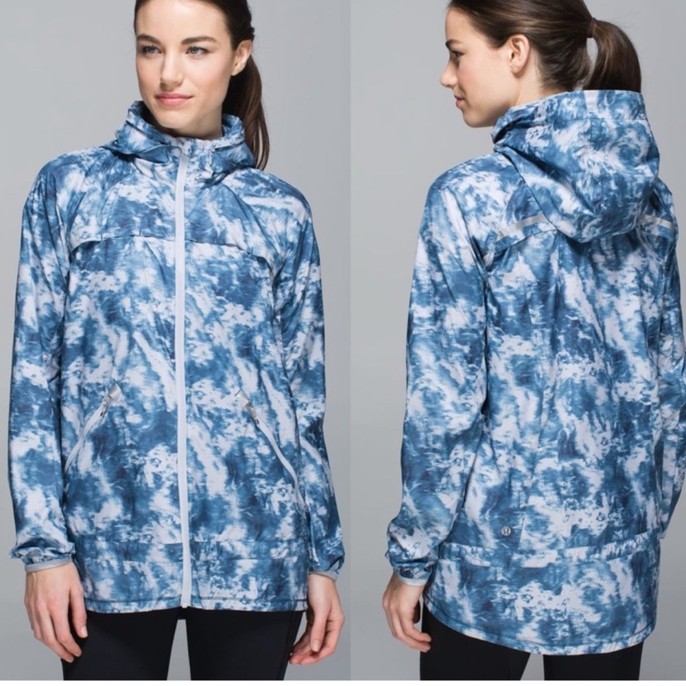 Lululemon Miss Misty Jacket Full Zip Winderbreaker Alberta Silver Fox Blue S - Picture 1 of 13